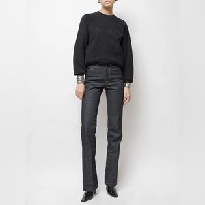 Saint Laurent Embroidered cotton sweatshirt